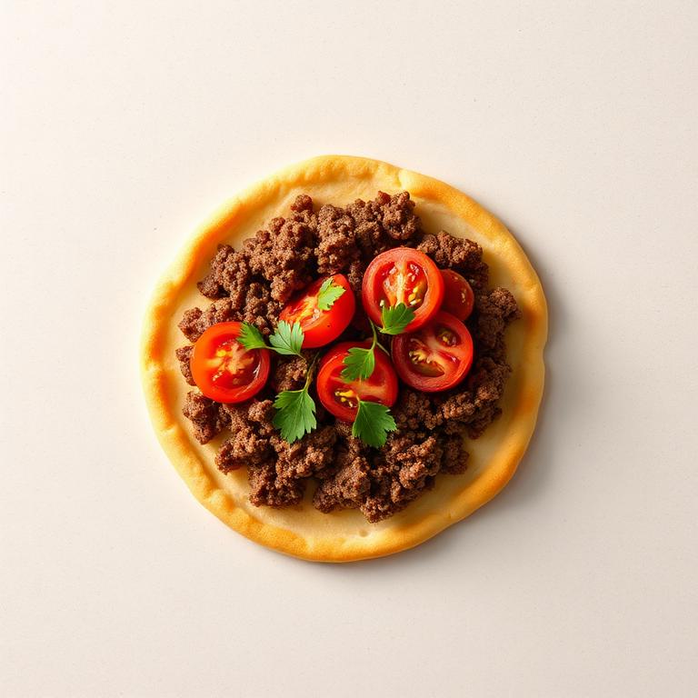Esfiha aberta de carne sem lactose